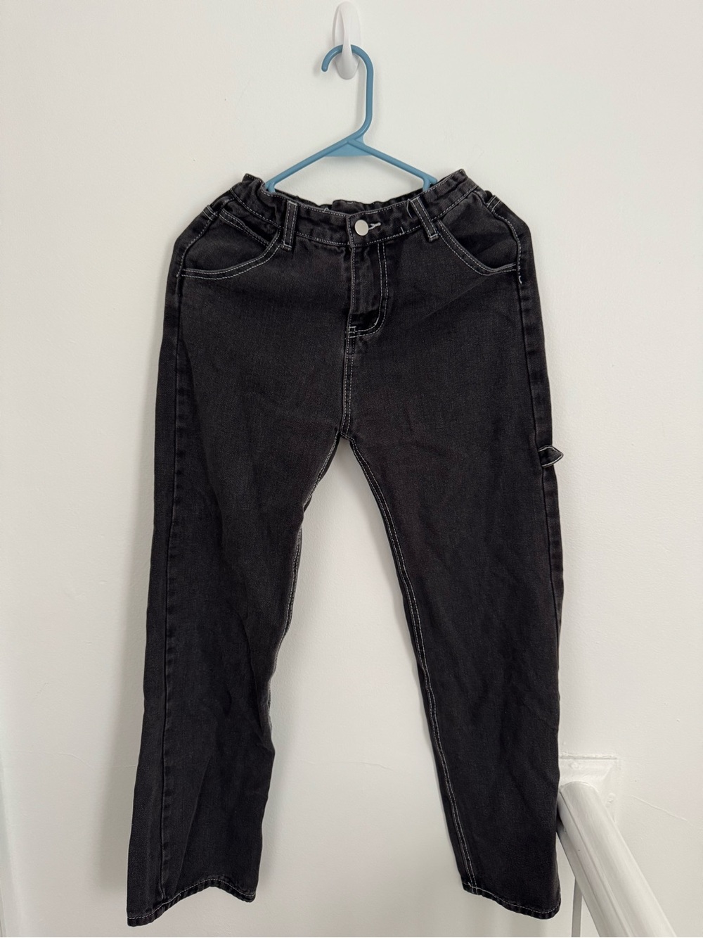 Black Straight Leg Jeans